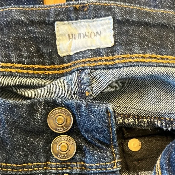 Hudson Jeans Women's Straight-Leg Dark Indigo Denim - Picture 2 of 7